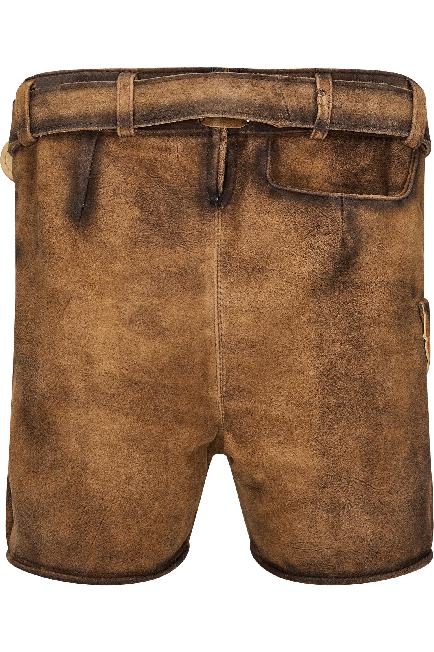 Senfbraune Kinderlederhose Alaric von Gamsbock